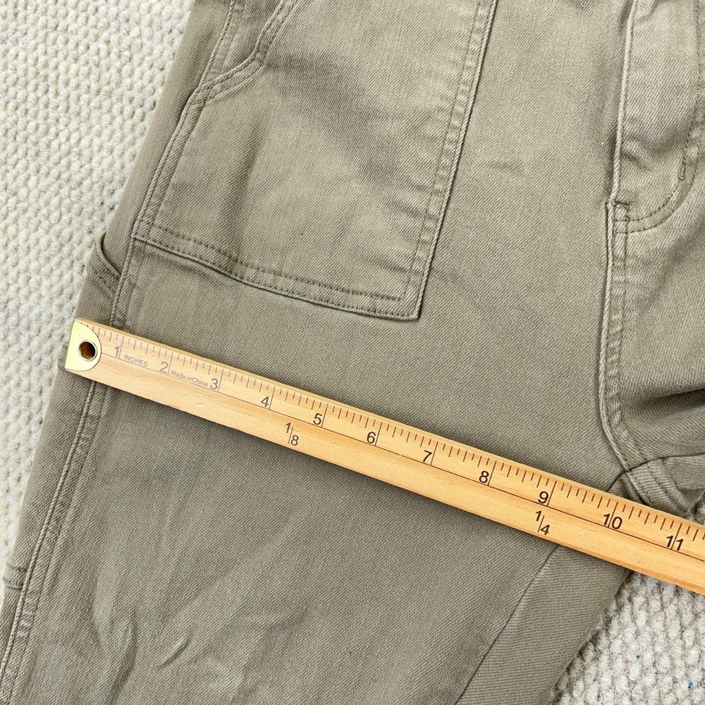 Judy Blue Jeans‎ Women 11 30 Slim Fit Carpenter Olive Green Moss Denim Straight - Picture 9 of 13